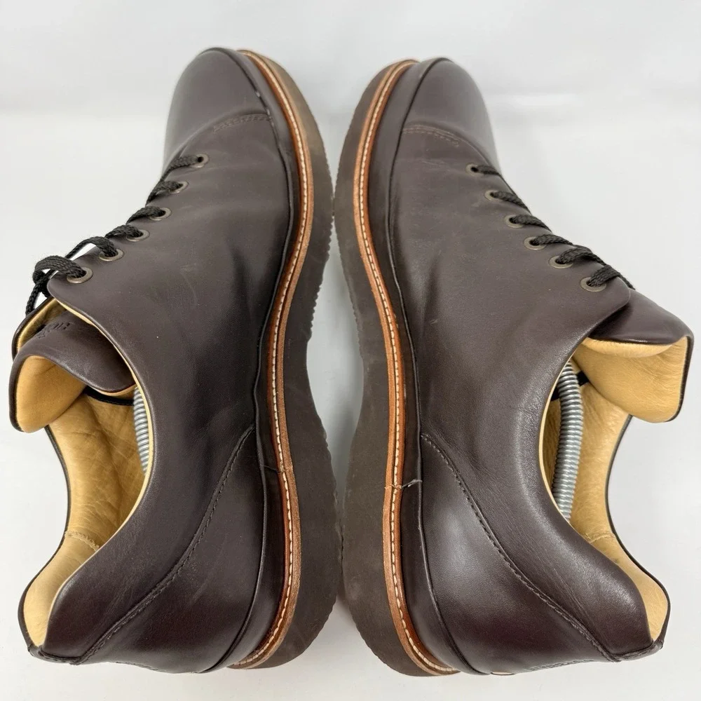 Samuel Hubbard DressFast Dress Sneakers Mens 14 M Brown Leather Cap Toe Vibram
